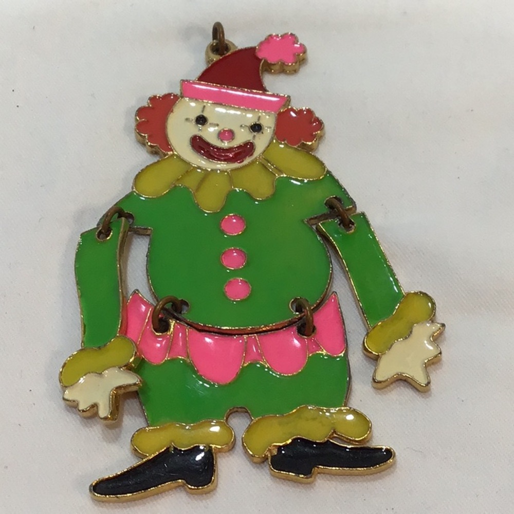 Articulated clown ornament, 1960’s?